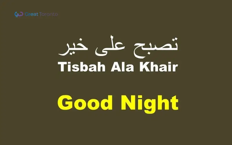 Good Night in Arabic